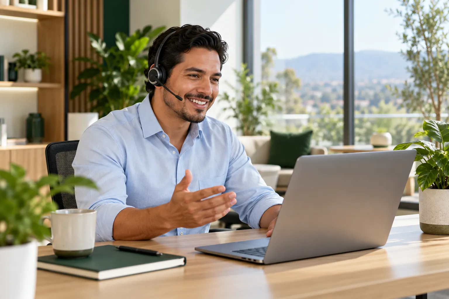 Processing professional on a call with a loan officer